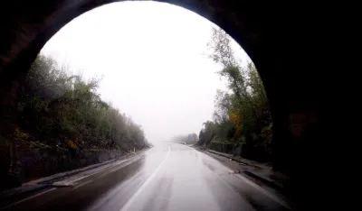 tunel, magla, put, ki&scaron;a, saobraćaj, Brajići - foto: lazar ružić