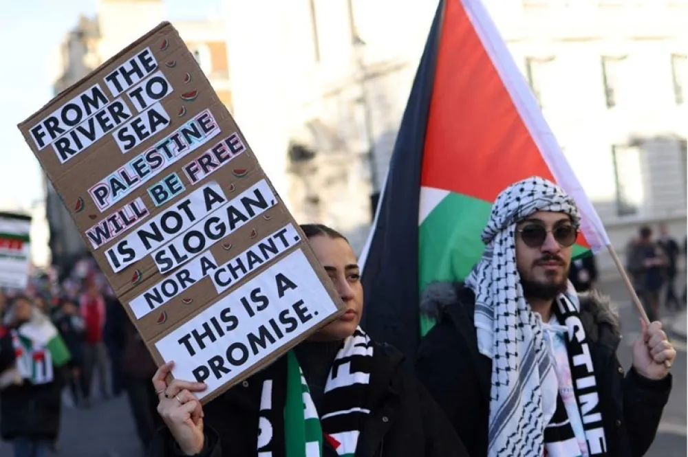 Propalestinski protest u Londonu