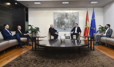 Spajić&nbsp;sa predsjednikom 4iG Grupe
