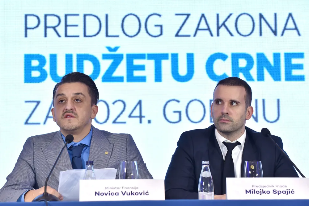 Predstavljanje budzeta za 2024, budzet, budzet 2024, milojko spajic, novica vukovic