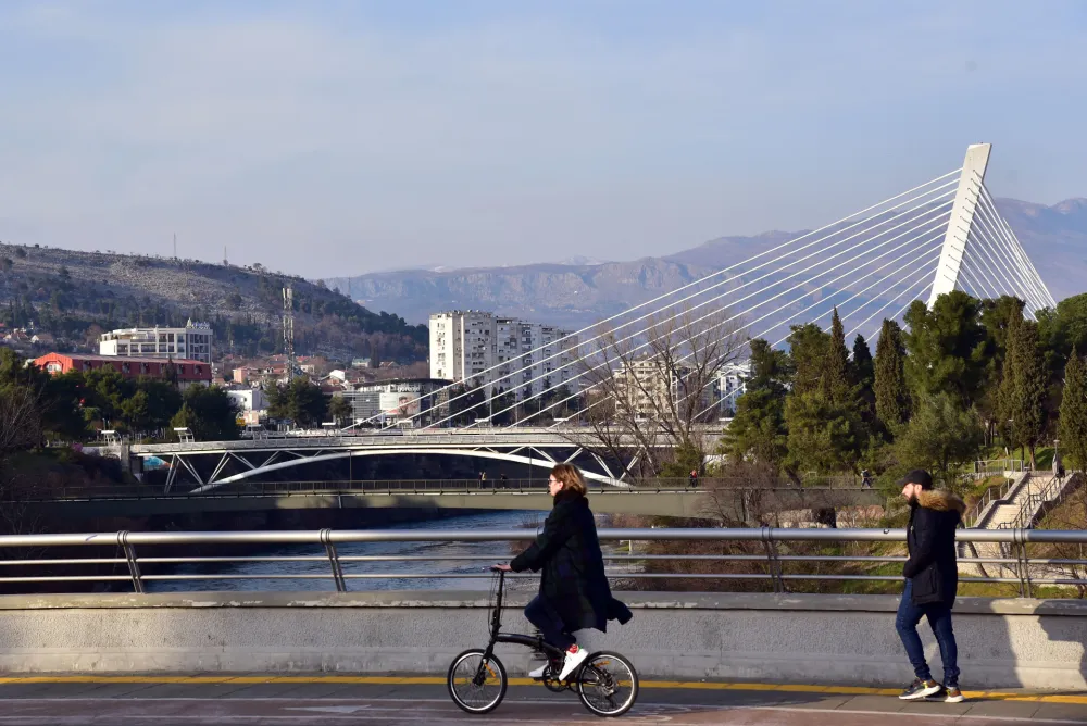 Podgorica 2023, Podgorica, Blazov most, Viseci most, Ruski most, Milenijum