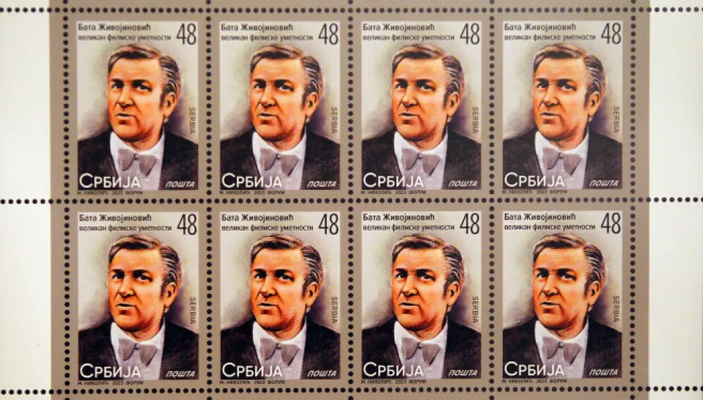 Po&scaron;tanska markica sa likom Bate Živojinovića