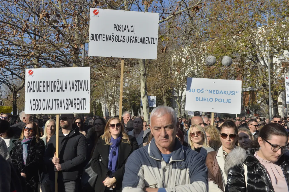 Protest prosvjetnih radnika, prosvjeta, strajk prosvjetara, prosvjetni radnici