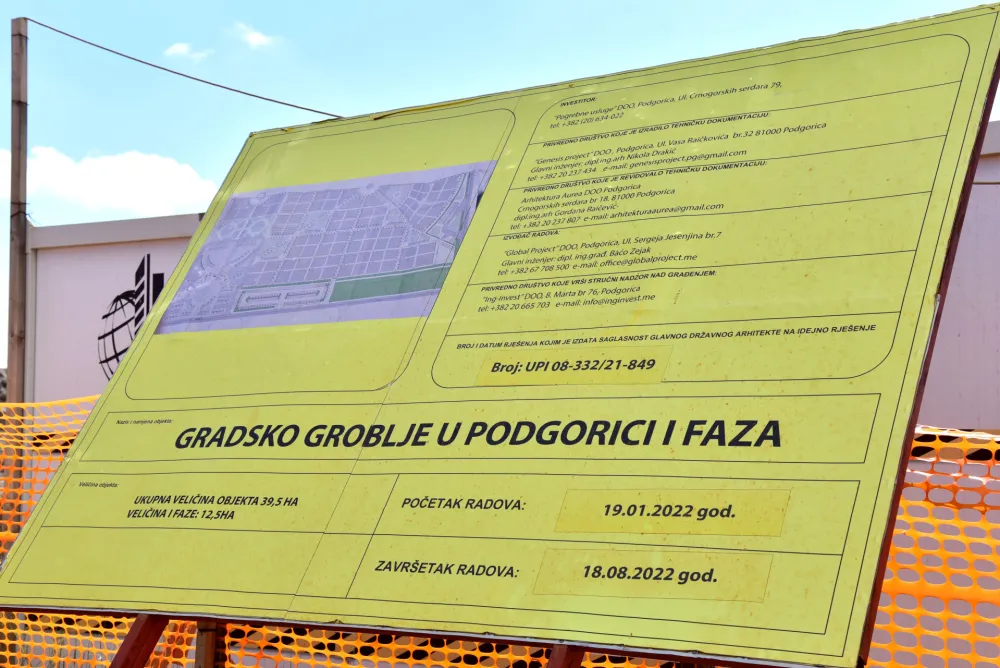 Pogrebnim uslugama biće data sredstva iz budžeta Glavnog grada: Dva miliona za Novo groblje