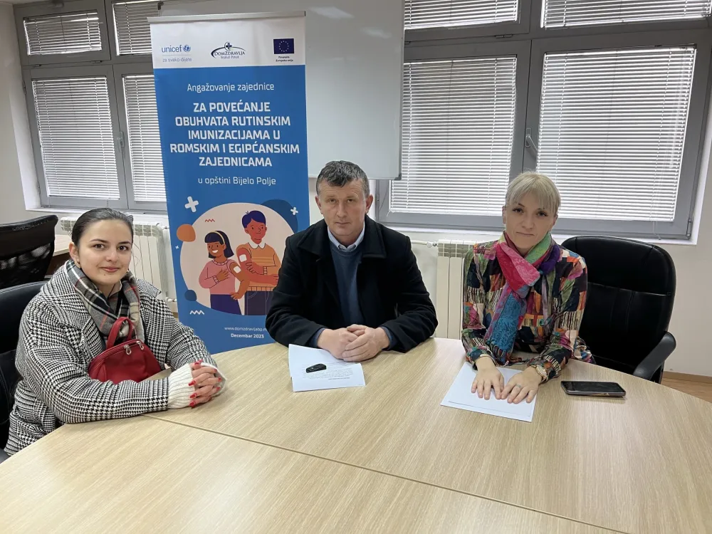 Projekat Doma zdravlja Bijelo Polje u saradnji sa UNICEF-om: O značaјu vakcinaciјe edukovano 85 Roma