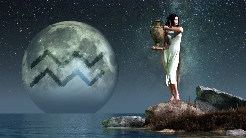 Ilustracija<br>vodolije, horoskop