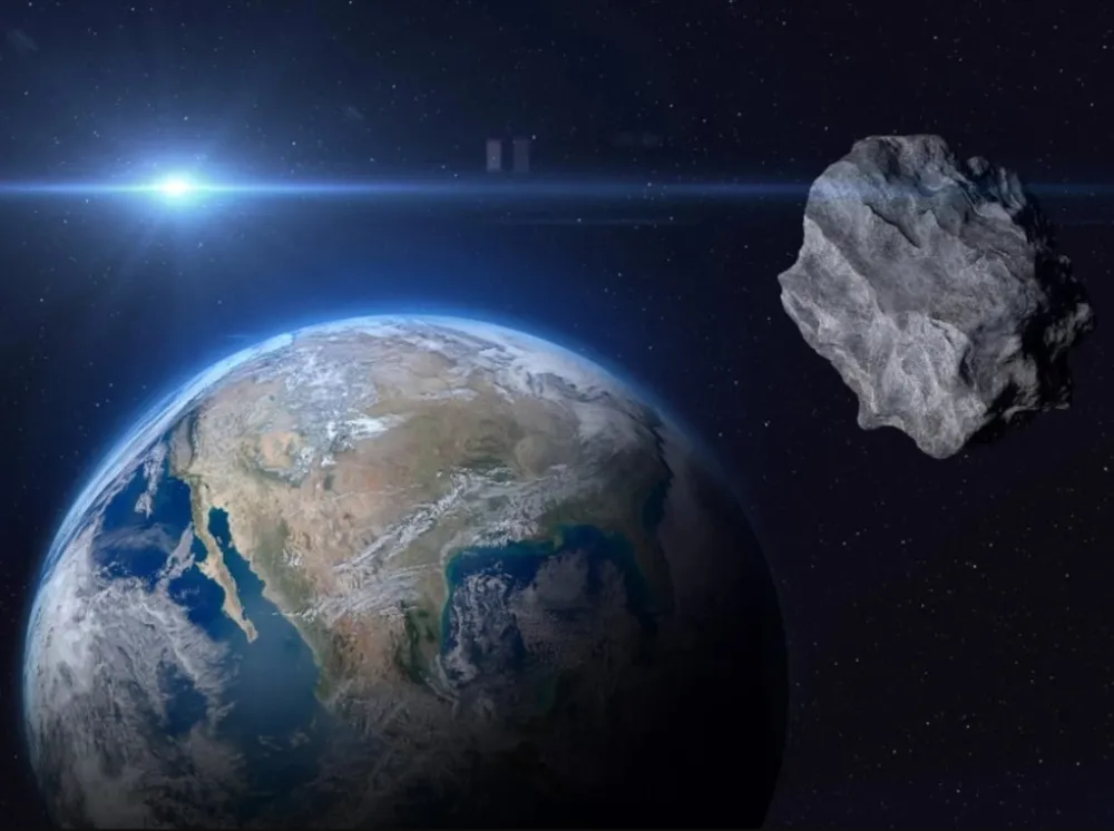 Ilustracija, Zemlja, asteroid