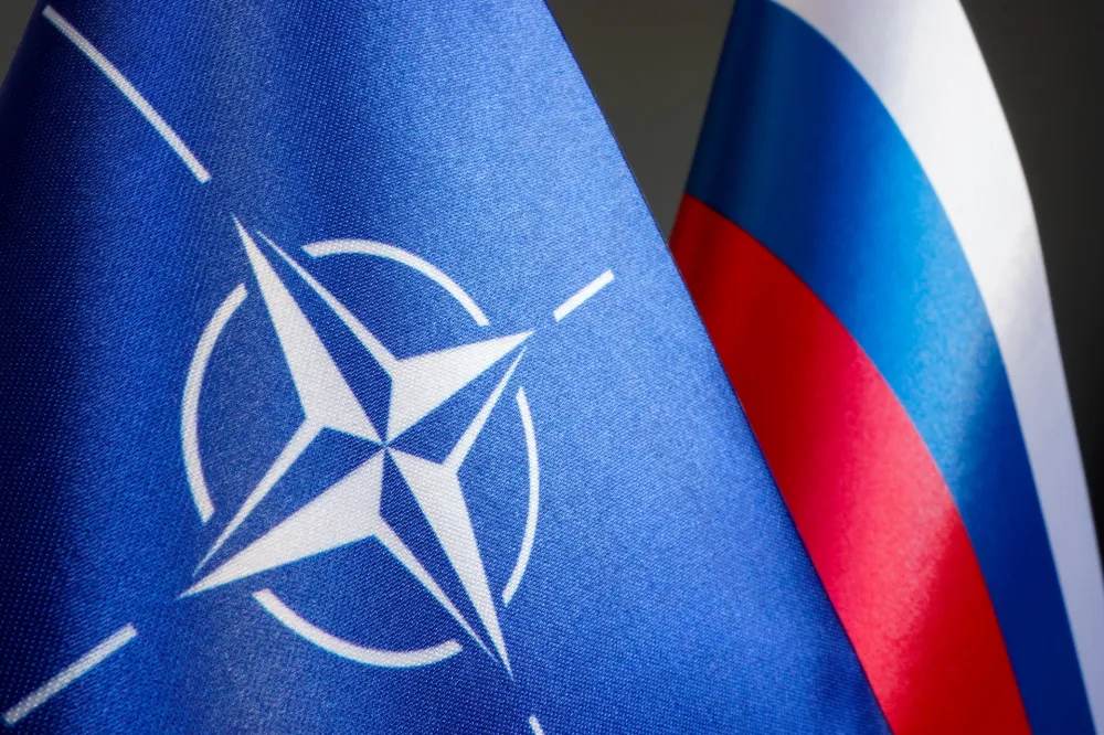 Ilustracija<br>zastave NATO i Rusije