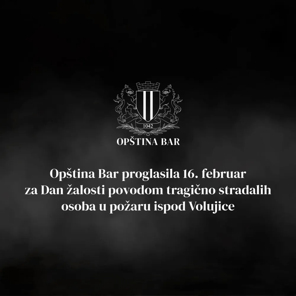 FOTO: Op&scaron;tina Bar - Dan žalosti