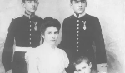 Јелена, Ђорђе, Александар и Павле Карађорђевић у младости 