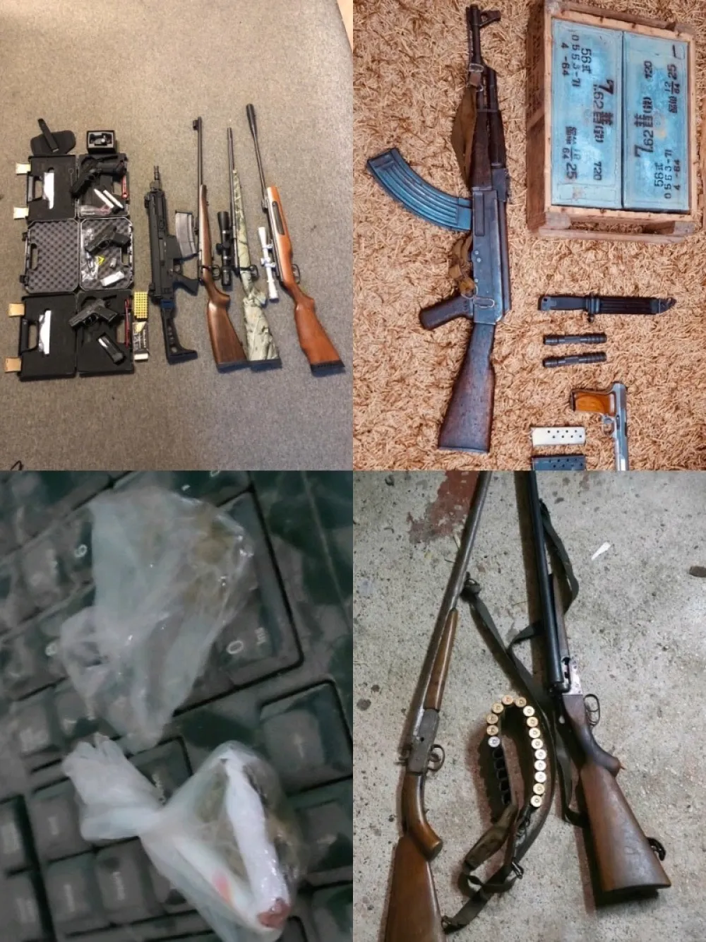 policija oduzela oružje i drogu, uhap&scaron;ene četiri osobe