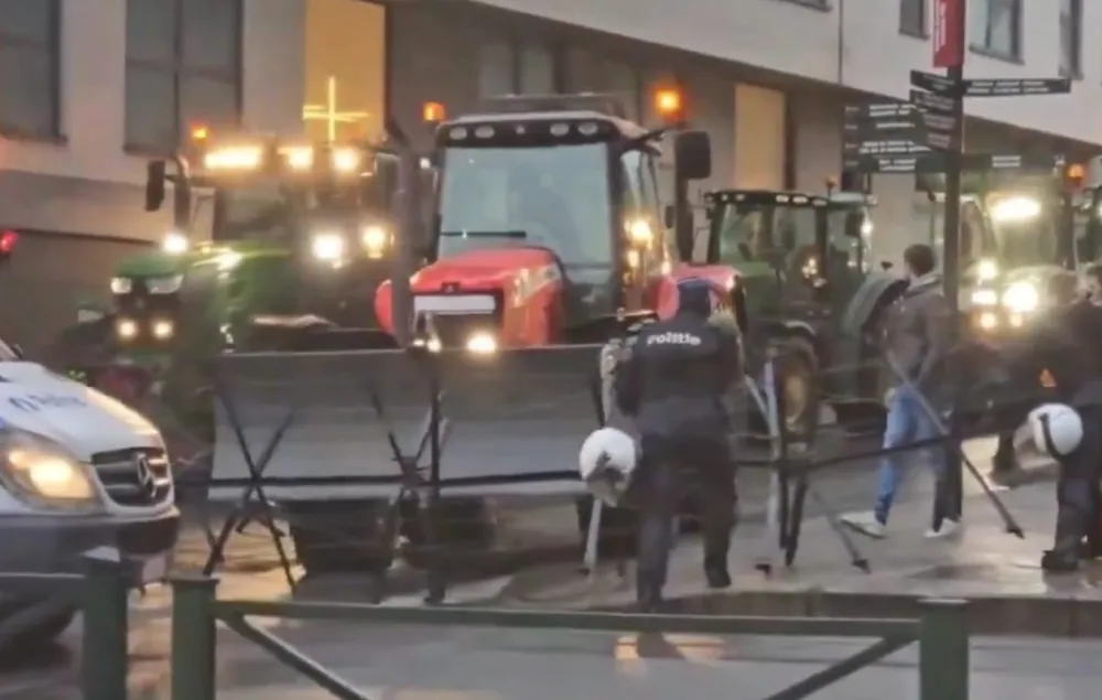 Protest farmera u Briselu