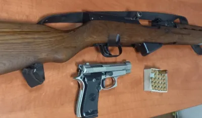 FOTO: Uprava policije<br>Oduzeto oružje i municija