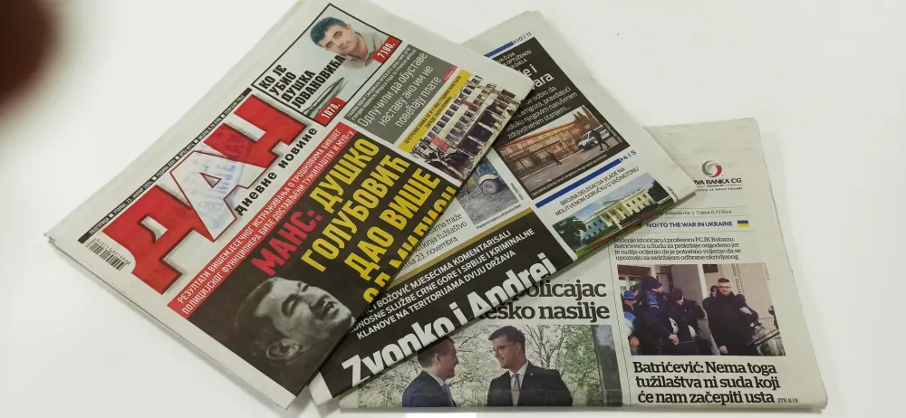Izvje&scaron;taj Savjeta Evrope: Zabrinjavajuća sigurnost novinara u Crnoj Gori