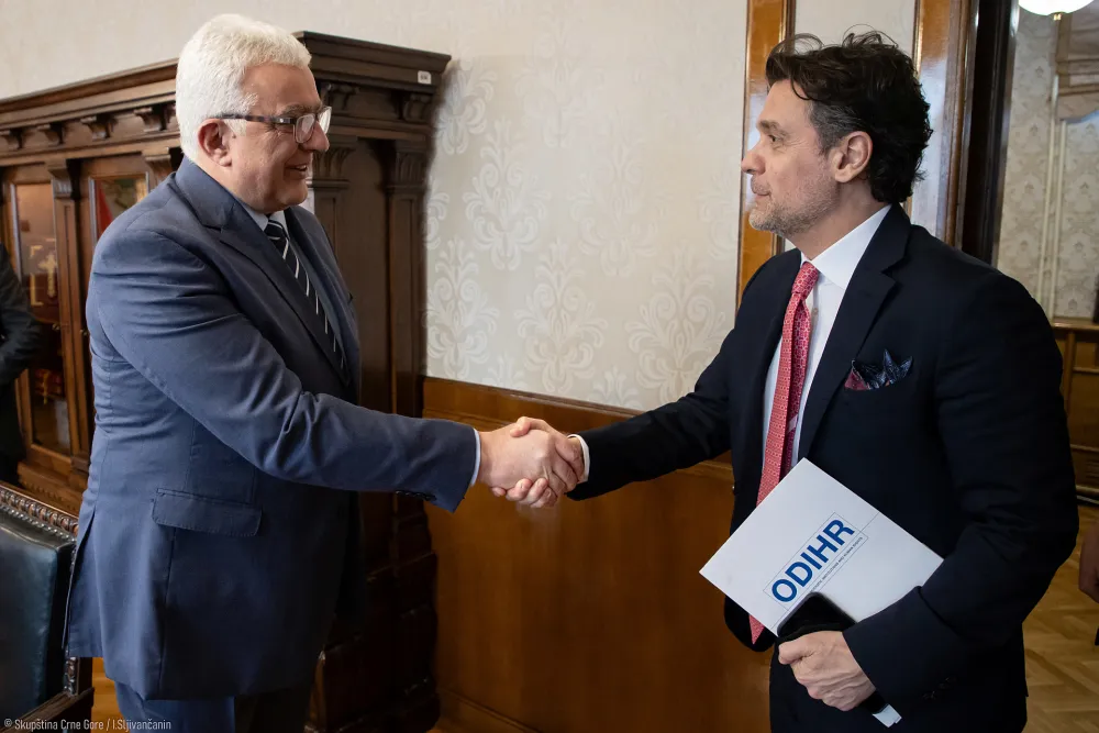 Mandić sa Mekačijem: Skup&scaron;tina želi da implementira preporuke ODHIR-a, neophodno sačuvati dobru "atmosferu" u parlamentu