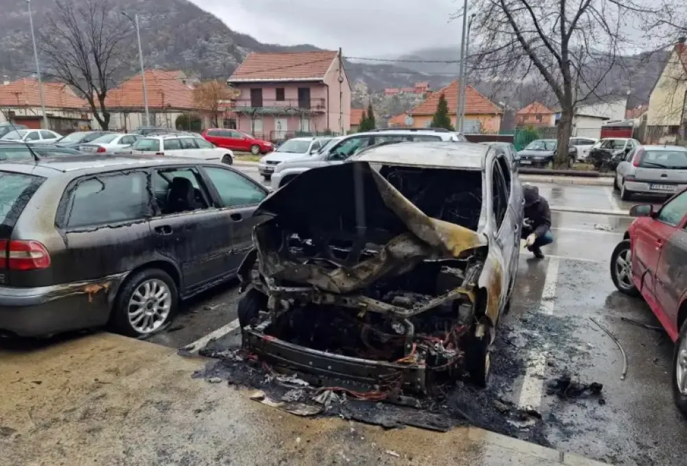 Zapaljeni automobil