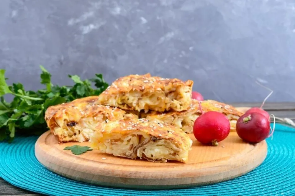 Posna pita sa krompirom i pečurkama