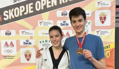Na takmičenju u tekvondou u Skoplju: Gimnazijalac Ognjen Komatina osvojio bronzu