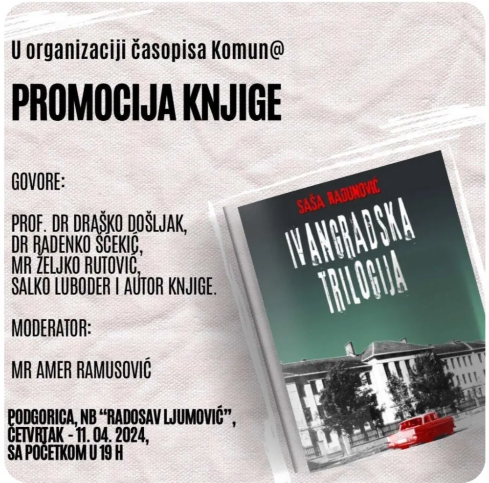 Promocija "Ivangradske trilogije" u biblioteci "Radosav Ljumović"
