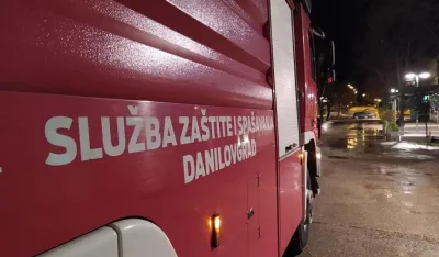 Službi za&scaron;tite i spasavanja Danilovgrad fale i vatrogasci i vatrogasna vozila