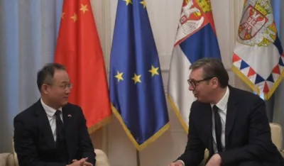Aleksandar Vučić i Ming Li