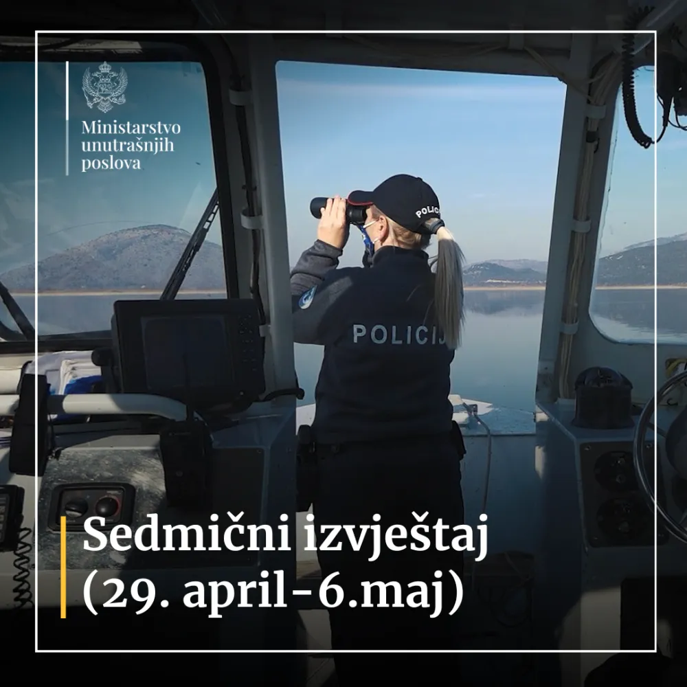Sedmični pregled aktivnosti policije