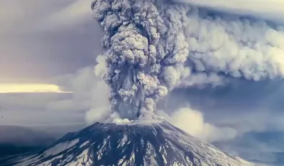 Erupcija vuklana, ilustracija