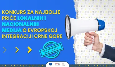 Produžen konkurs za najbolje novinarske priče o evropskoj integraciji Crne Gore