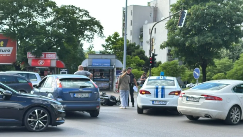 Podgorica: U sudaru povrijeđen motociklista