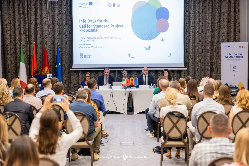 Za zajedničke projekte institucija i organizacij iz Italije, Albanije i Crne Gore 38 miliona eura