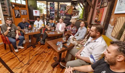Detalj sa dana&scaron;njeg zavr&scaron;nog presa "Made in New York Jazz Festivala 2024"