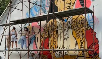 (VIDEO) Na Cetinju oslikan mural posvećen Jeleni Vicković
