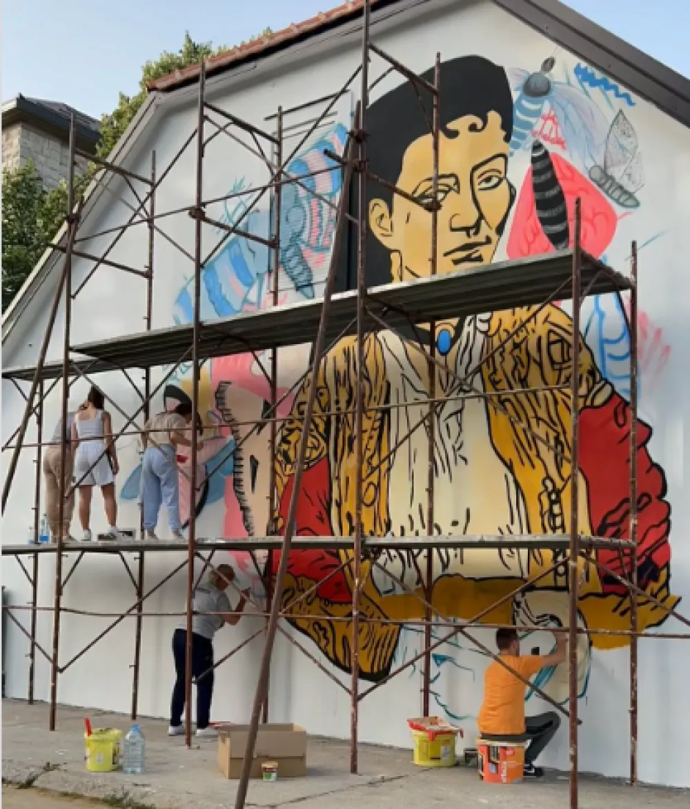 (VIDEO) Na Cetinju oslikan mural posvećen Jeleni Vicković