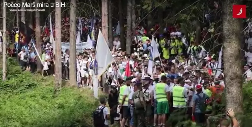 Počeo Mar&scaron; mira u Bosni i Hercegovini