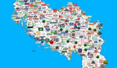 Mapa proizvodnje u SFRJ