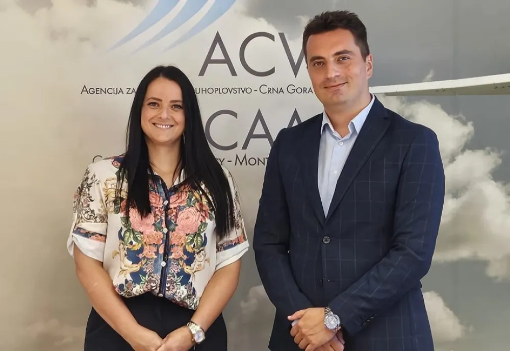 Neda Vukotić na sastanku sa direktorom ACV Ivanom &Scaron;ćekićem