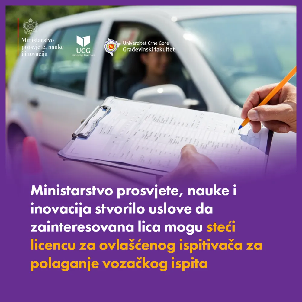 Stvoreni uslovi&nbsp;za sticanje licence&nbsp;ovla&scaron;ćenog ispitivača za polaganje vozačkog ispita