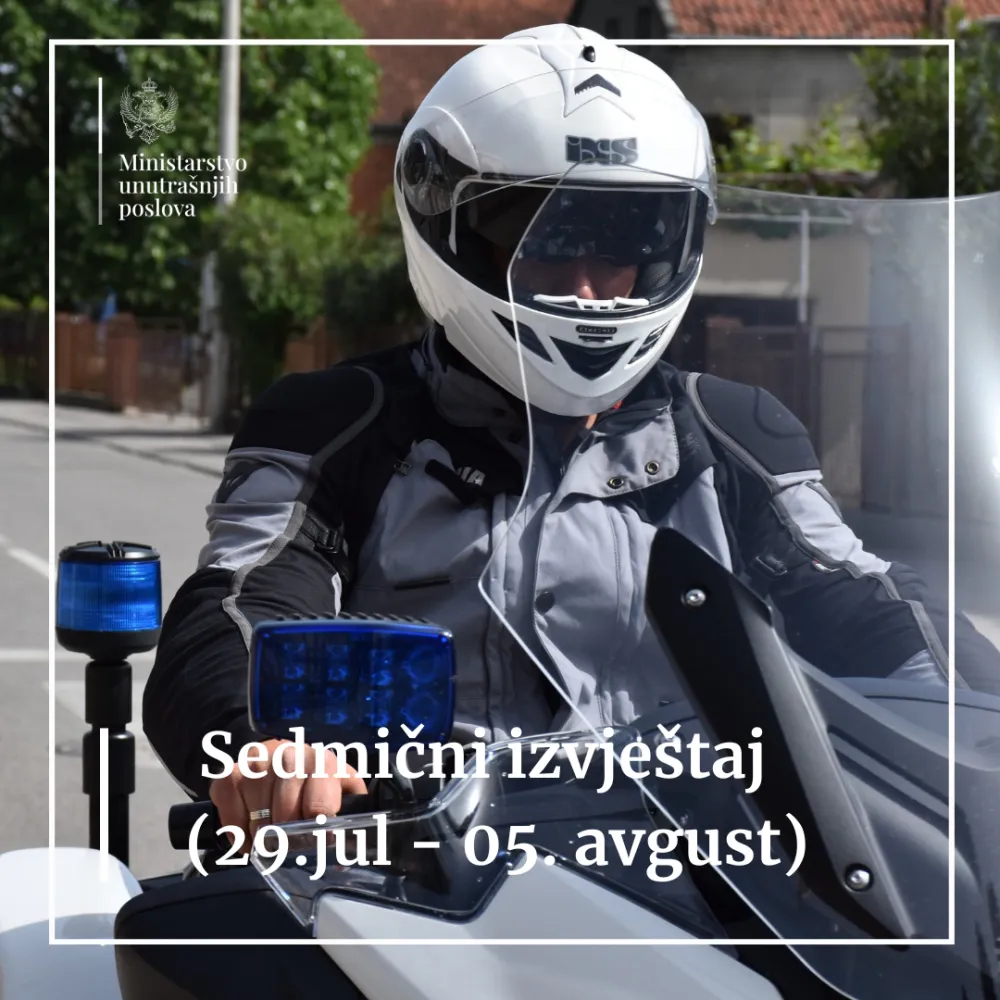 Sedmični pregled: Policija uhapsila 53 osobe, registrovano 136 udesa i ubistvo