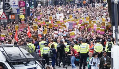Demonstracije u Britaniji