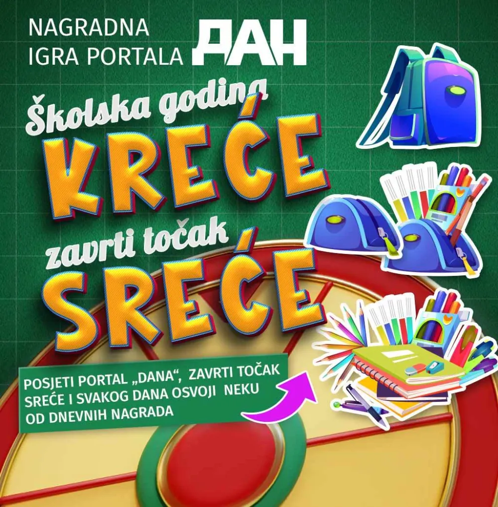 Nagradna igra - &Scaron;kolska godina kreće, zavrti točak sreće