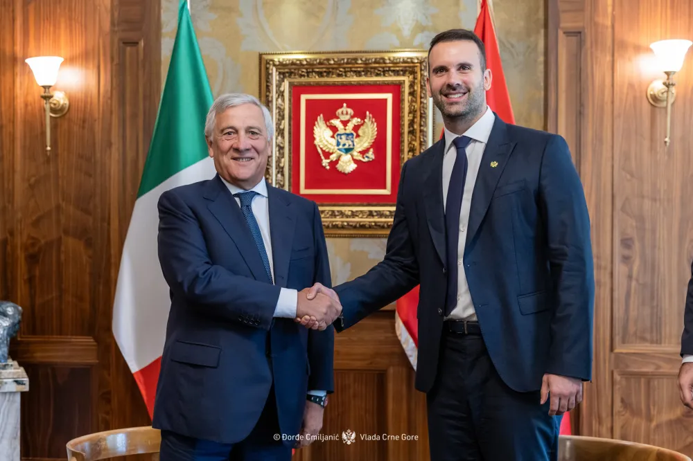 Spajić &ndash; Tajani: 2028. savr&scaron;en termin za ulazak Crne Gore u EU, Italija će biti&nbsp;značajan ekonomski partner