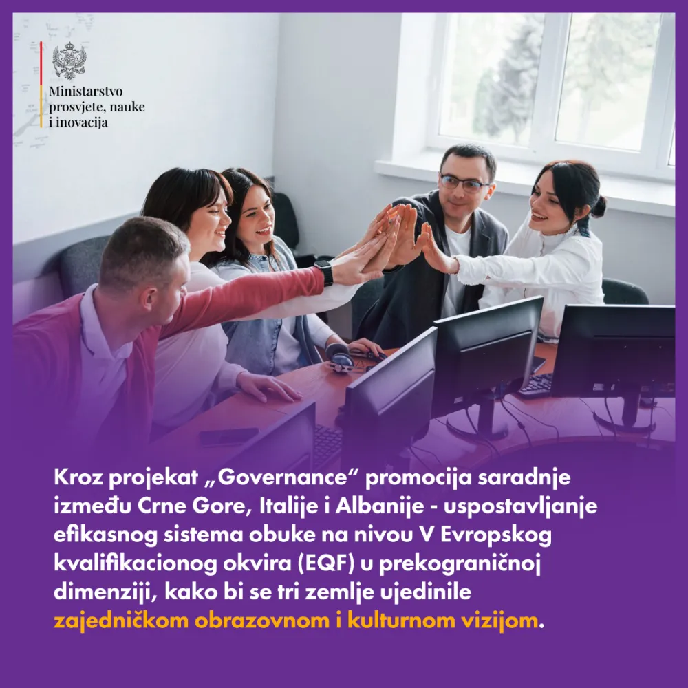 Ministarstvo prosvjete učestvuje u Governance projektu koji finansira EU