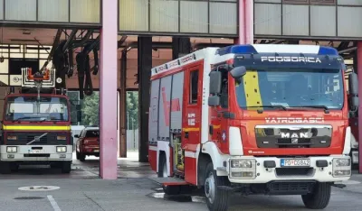 U Podgorici gorio stan: Starijoj osobi ukazana medicinska pomoć