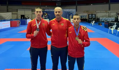 Osvajači medalja sa selektorom Almirom Cecunjaninom