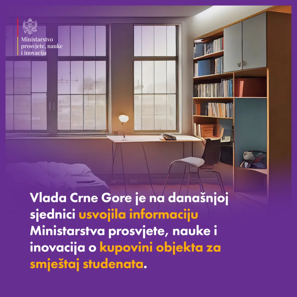 Vlada&nbsp;usvojila informaciju o kupovini objekta za smje&scaron;taj studenata