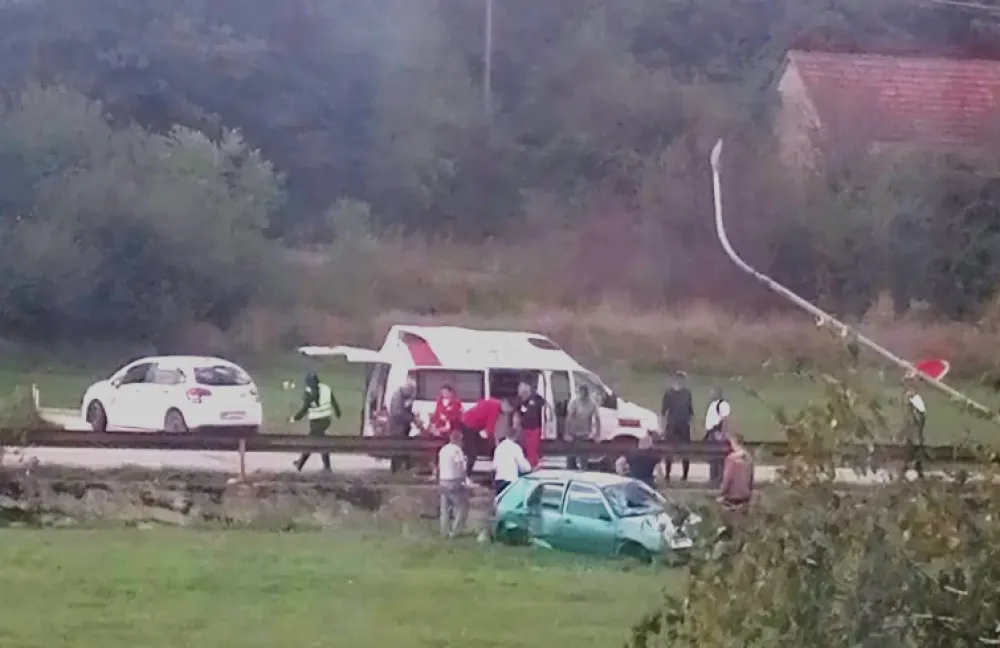Nik&scaron;ić: Sudar u Mokroj Njivi, jedno lice povrijeđeno