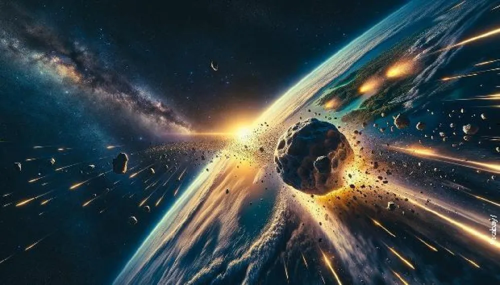 Asteroid, ilustracija