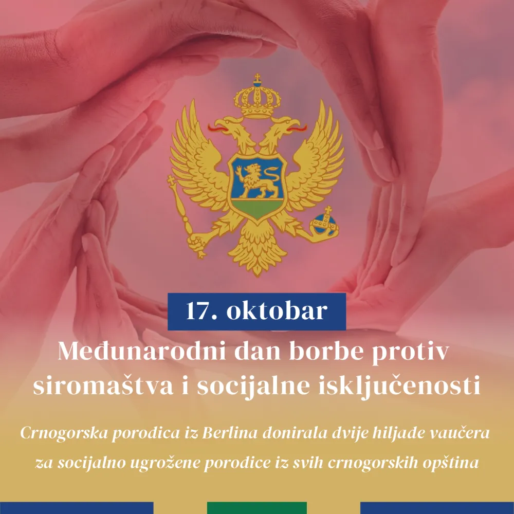 Crnogorska porodica iz Berlina donirala dvije hiljade vaučera za socijalno ugrožene