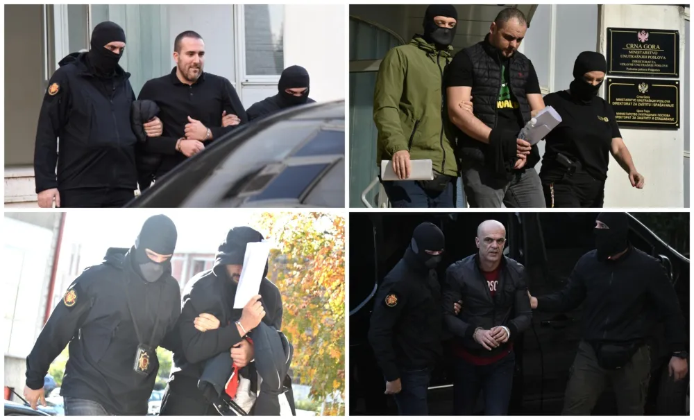 (VIDEO/FOTO) Akcijom SDT-a obuhvaćeni Strahinja i Marinko Koprivica, Đurković, Vukotić i Krstović