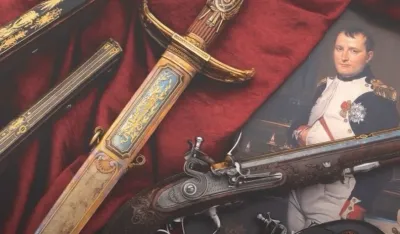 Napoleonov mač na uakciji, ilustracija